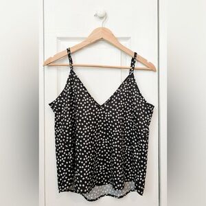 |Shein Black Floral Tank|~ Never worn~ size S~